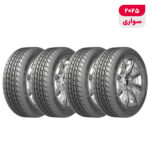 لاستیک خودرو بارز مدل P660 سایز 13 / 65 / 165 میلی‌متر تولید سال 2025 - 4 حلقه